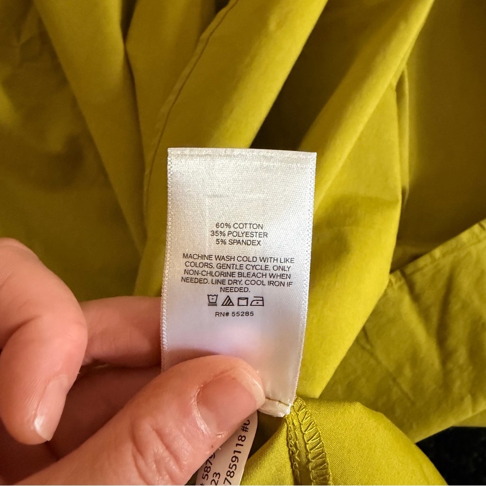 Express Tiered Maxi Dress Lime Green Smocked Strappy Summer XS - Picture 10 of 10